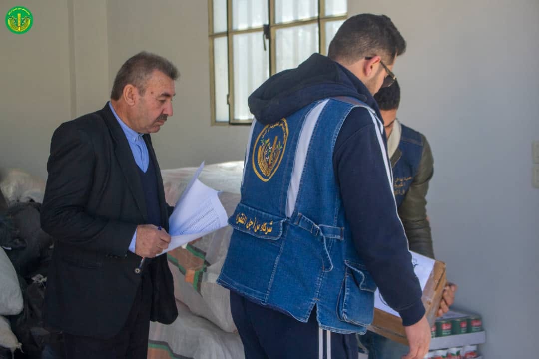 توجه الفريق الاغاثي لجمعية إنعاش الفقير في مدينة التل إلى محافظة إدلب